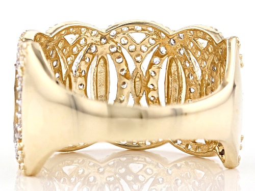 Bella Luce ® 1.53ctw White Diamond Simulant 10K Yellow Gold Ring (0.85ctw DEW) - Size 8