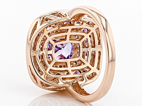 Bella Luce ® 6.22CTW Lavender, Amethyst, & White Diamond Simulants Eterno ™ Rose Ring - Size 5