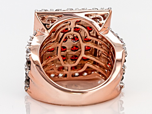 Bella Luce ® 8.01CTW Red & White Diamond Simulants Eterno ™ Rose Ring - Size 7