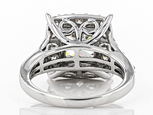 Bella Luce ® 6.42CTW White Diamond Simulant Rhodium Over Sterling Silver Ring - Size 10