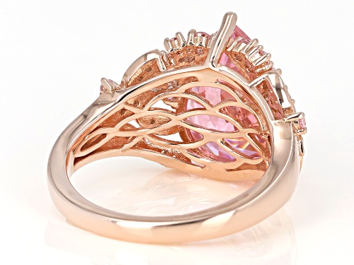 Bella Luce (R) 9.64ctw Pink and White Diamond Simulants Eterno (TM) Rose Ring (3.92ctw DEW) - Size 5