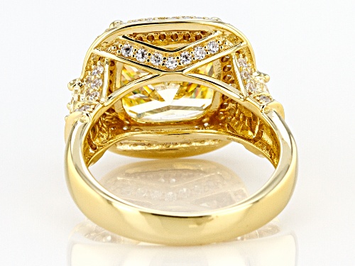 Bella Luce ® 11.47ctw Canary and White Diamond Simulant Eterno ™ Yellow Ring (5.83ctw DEW) - Size 9