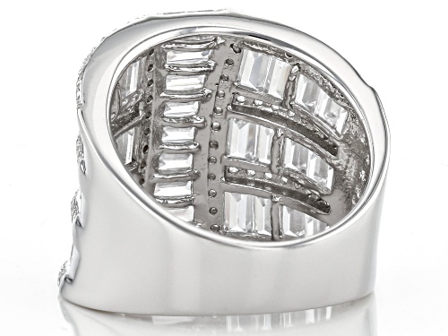 Bella Luce ® 6.32ctw Rhodium Over Sterling Silver Ring (4.37ctw DEW) - Size 5