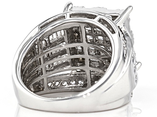 Bella Luce ® 3.50ctw Rhodium Over Sterling Silver Ring (2.53ctw DEW) - Size 5