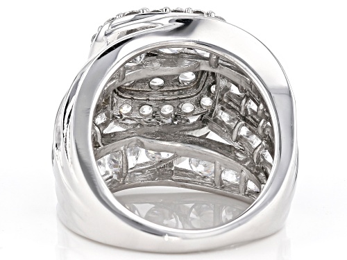 Bella Luce ® 10.59ctw Rhodium Over Sterling Silver Ring (5.40ctw DEW) - Size 5