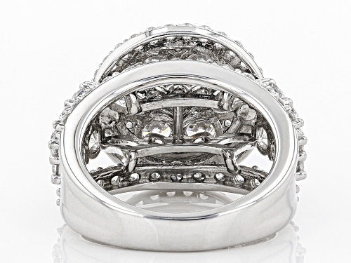Bella Luce ® 8.34ctw Rhodium Over Sterling Silver Ring (4.43ctw DEW) - Size 5