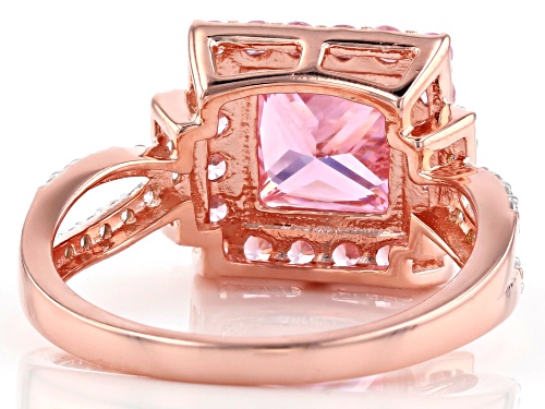 Bella Luce ® 4.05ctw Pink and White Diamond Simulants Eterno ™ Rose Ring (2.44ctw DEW) - Size 12