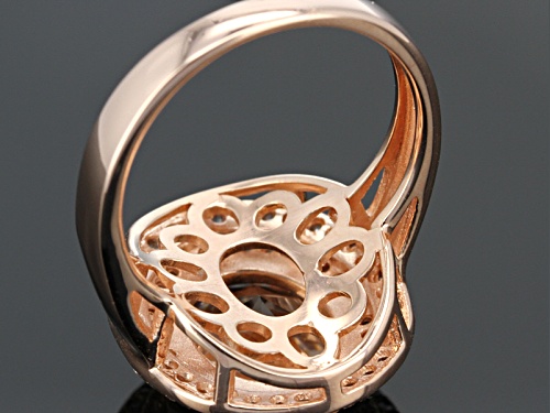 Bella Luce ® 4.10ctw Morganite Simulant & Diamond Simulant Eterno ™ Rose Ring - Size 11