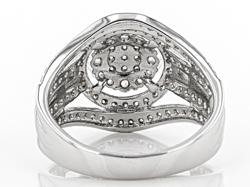 Bella Luce ® 1.71ctw Rhodium Over Sterling Silver Ring (.91ctw Dew) - Size 8