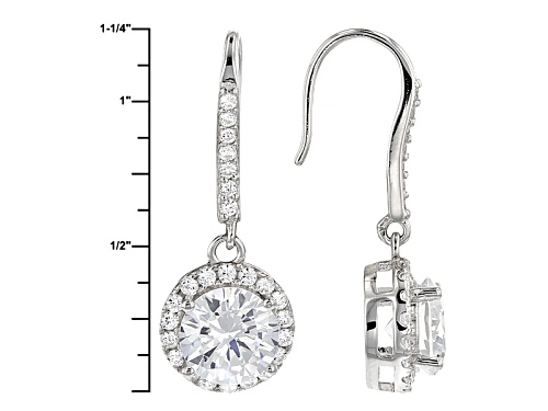 Bella Luce ® 11.23ctw Rhodium Over Sterling Silver Earrings- Set Of 2 (5.92ctw Dew)