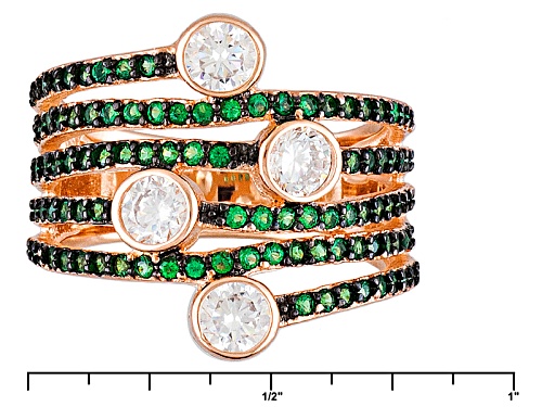 Bella Luce ® 2.49ctw Emerald And White Diamond Simulants Eterno ™ Rose Ring - Size 7