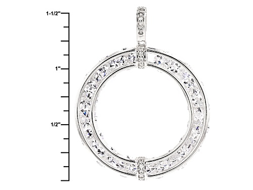 Bella Luce ® 13.37ctw Rhodium Over Sterling Silver Pendant With Chain (8.20ctw Dew)