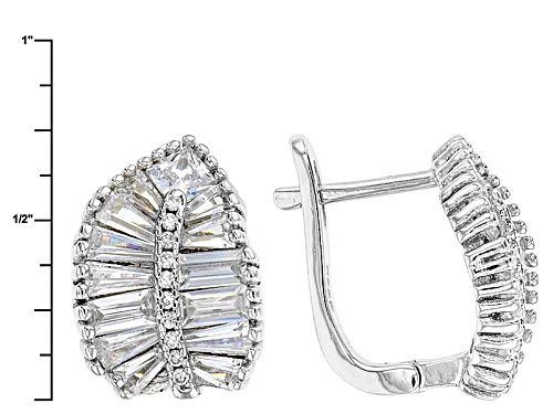 Bella Luce ® 3.87ctw Rhodium Over Sterling Silver Earrings (3.38ctw Dew)