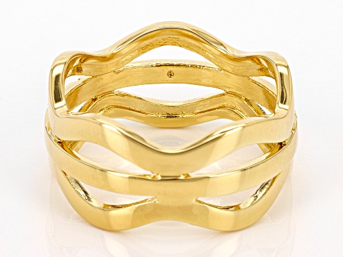 Emulous™ Round White Diamond Accent 14k Yellow Gold Over Bronze Band Ring - Size 5