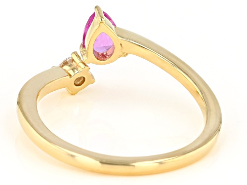 Bella Luce ® 0.60ctw Lab Created Pink Sapphire And White Diamond Simulant Eterno™ Yellow Ring - Size 8