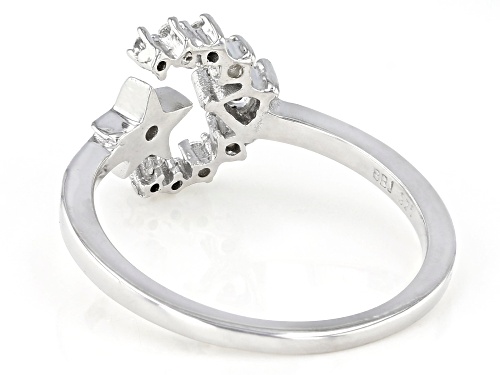 Bella Luce ® 0.30ctw Rhodium Over Sterling Silver Celestial Ring (0.23ctw DEW) - Size 8