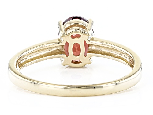 1.10ct Oval Vermelho Garnet™ 18k Yellow Gold Over Sterling Silver January Birthstone Ring - Size 8