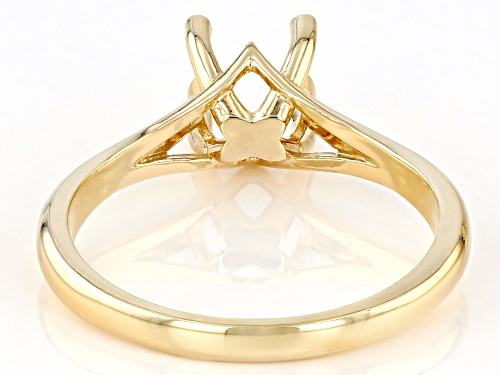 14K Yellow Gold 8x6mm Oval Solitaire Ring Casting