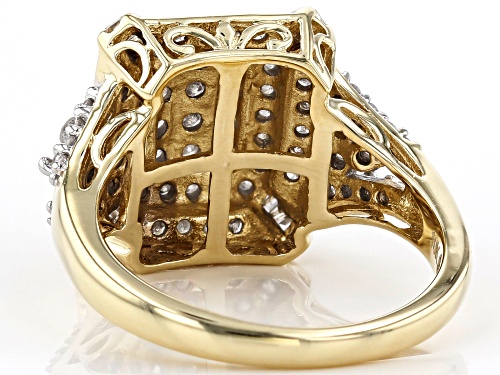 1.00ctw Round White Diamond 10k Yellow Gold Ring - Size 7