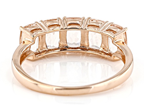 2.04ctw Morganite 10k Rose Gold Ring - Size 8