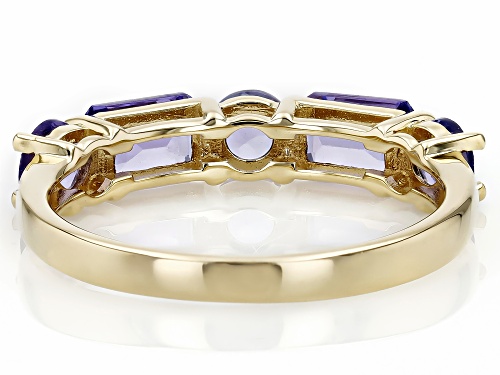 1.66ctw Tanzanite 10k Yellow Gold Ring - Size 8