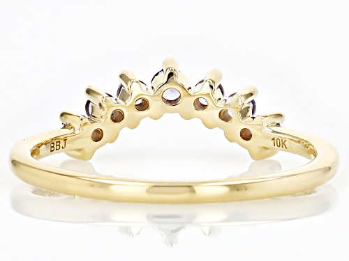 0.21ctw Tanzanite 10k Yellow Gold Ring - Size 6