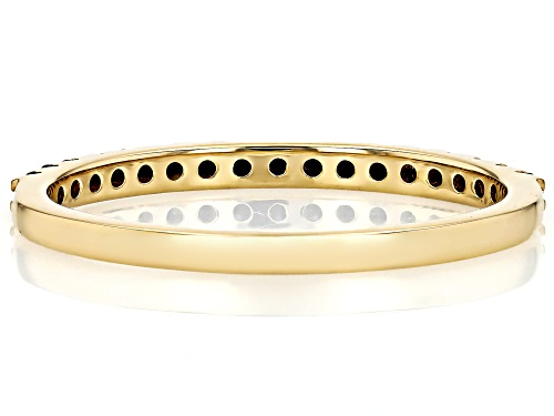 0.20ctw Black Spinel 10k Yellow Gold Band Ring - Size 7