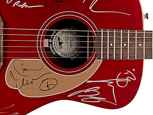 Back The Beat: 2019 CMA Fest Autographed Fender Guitar Red