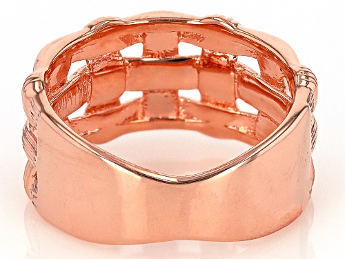 Timna Jewelry Collection™ Copper Basket-weave Textured Ring - Size 7