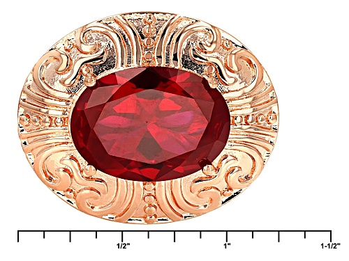 Timna Jewelry Collection™ 36.29ctw Oval Lab Created Ruby Copper Bracelet - Size 8