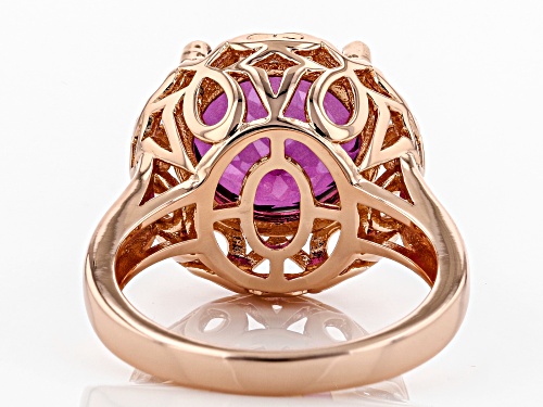 Timna Jewelry Collection™ 5.22ct Round  Unchanging™ Quartz Solitaire Copper Ring - Size 9