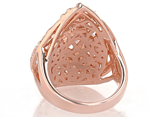 Timna Jewelry Collection™ 3.06ct Pear Shape Zero Jupiter™ Quartz Solitaire Copper Ring - Size 8