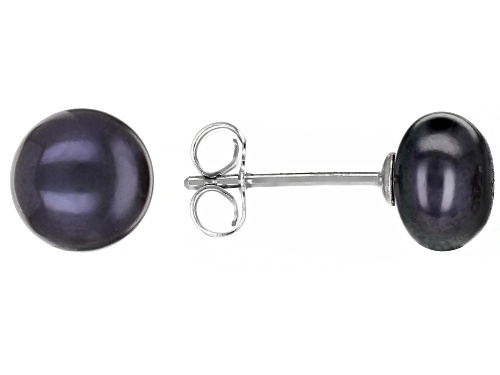 7-8mm Multi-color Cultured Freshwater Pearl Stretch Bracelet & Rhodium Over Silver Earrings Set of 3