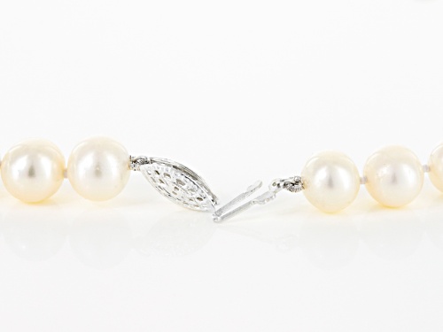8-10mm White Cultured Freshwater Pearl 64 Inch Endless Strand Necklace Set of 2 - Size 64