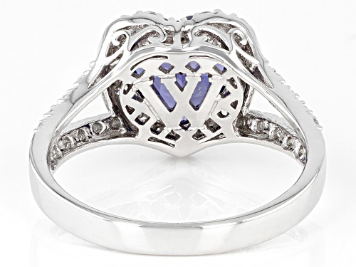 Charles Winston For Bella Luce® 7.36ctw Multi Color Diamond Simulants Rhodium Over Silver Ring - Size 10