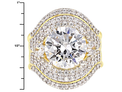 Charles Winston For Bella Luce ® 15.53ctw, Diamond Simulant, Eterno ™ Yellow Ring (8.75ctw Dew) - Size 11