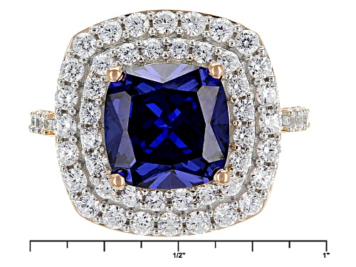 Charles Winston For Bella Luce ® 9.31ctw Tanzanite & Diamond Simulants Eterno™ Rose Ring - Size 10