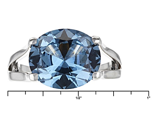 Charles Winston For Bella Luce ® Lab Created Blue Spinel Rhodium Over Sterling Ring - Size 5