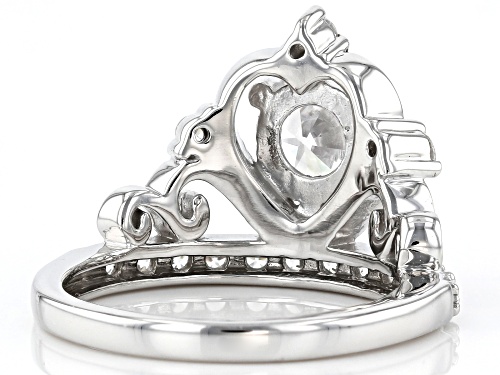 Charles Winston For Bella Luce ® 2.29ctw Rhodium Over Sterling Silver Ring (1.48ctw DEW) - Size 8