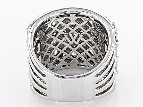 Charles Winston For Bella Luce ® 7.93CTW Diamond Simulant Rhodium Over Silver Ring (4.98CTW DEW) - Size 7