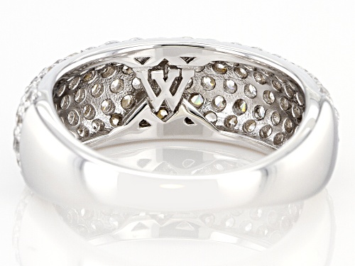 Charles Winston For Bella Luce® 2.69ctw White Diamond Simulants Rhodium Over Silver Ring - Size 8