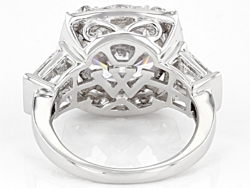 Charles Winston For Bella Luce® 11.30ctw Diamond Simulant Rhodium Over Silver Ring (6.84ctw DEW) - Size 5