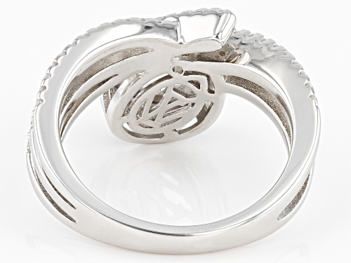 Charles Winston for Bella Luce® 3.39ctw White Diamond Simulant Rhodium Over Silver Ring - Size 9