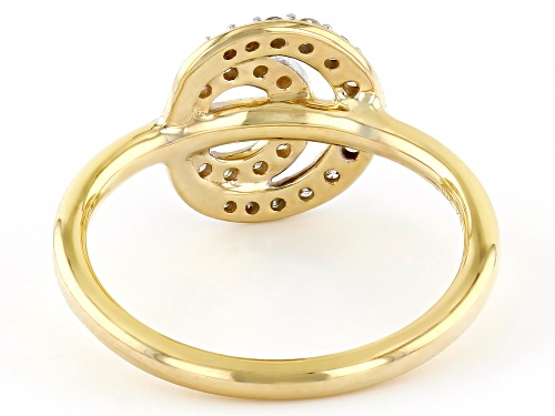 0.25ctw Round White Diamond 10k Yellow Gold Ring - Size 8