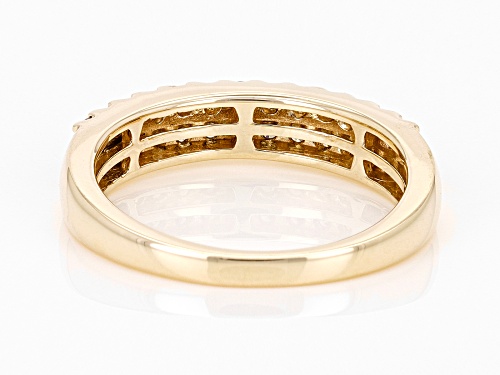 0.55ctw Round Candlelight Diamonds™ 10k Yellow Gold Band Ring - Size 11
