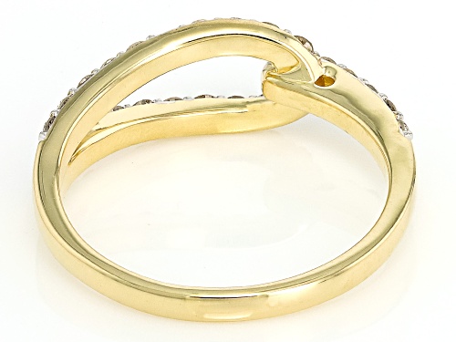 0.50ctw Round White Diamond 10k Yellow Gold Band Ring - Size 5