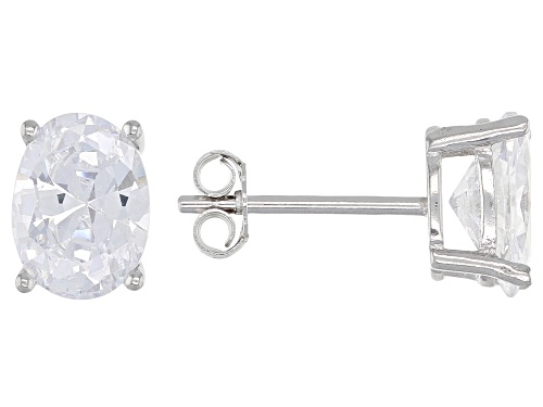 Bella Luce ® 6.18ctw Rhodium Over Sterling Silver Ring And Earrings