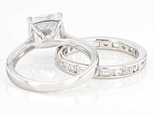 Bella Luce ® 3.25ctw Rhodium Over Sterling Silver Ring With Band - Size 10