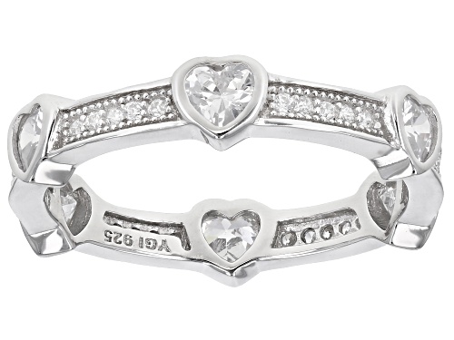 Bella Luce ® 2.75ctw Rhodium Over Sterling Silver Heart Ring And Stud Earrings Set (1.66ctw DEW)