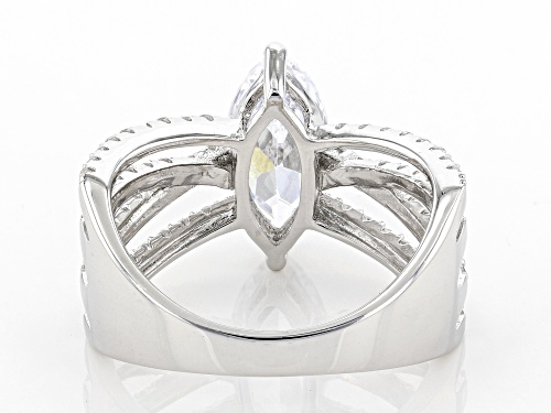 Bella Luce ® 4.11ctw Rhodium Over Sterling Silver Ring - Size 11